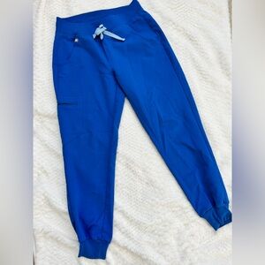 Figs Royal Blue Zamora jogger scrub pants